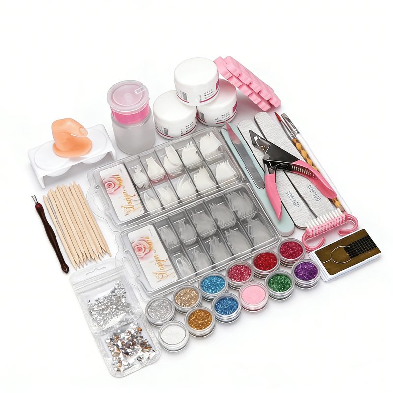 nail art brushes and tools used for creating grey nail designs