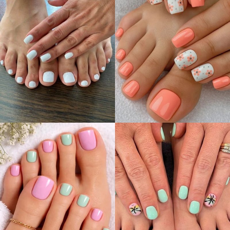 cute feet nail designs