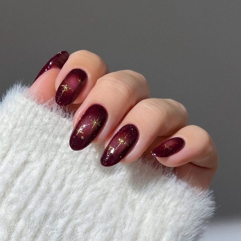 dark nail color designs