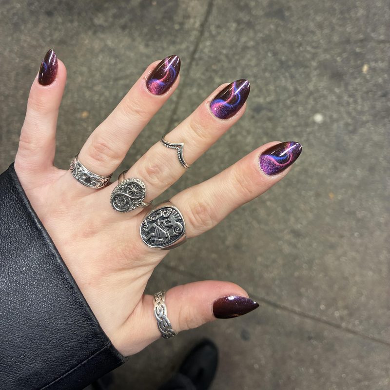 magnet nail art designs