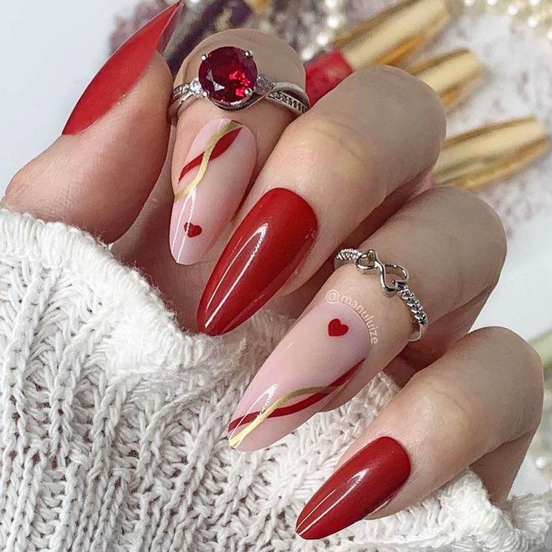 nail designs 2025 red