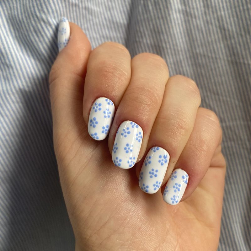 nail designs with white base