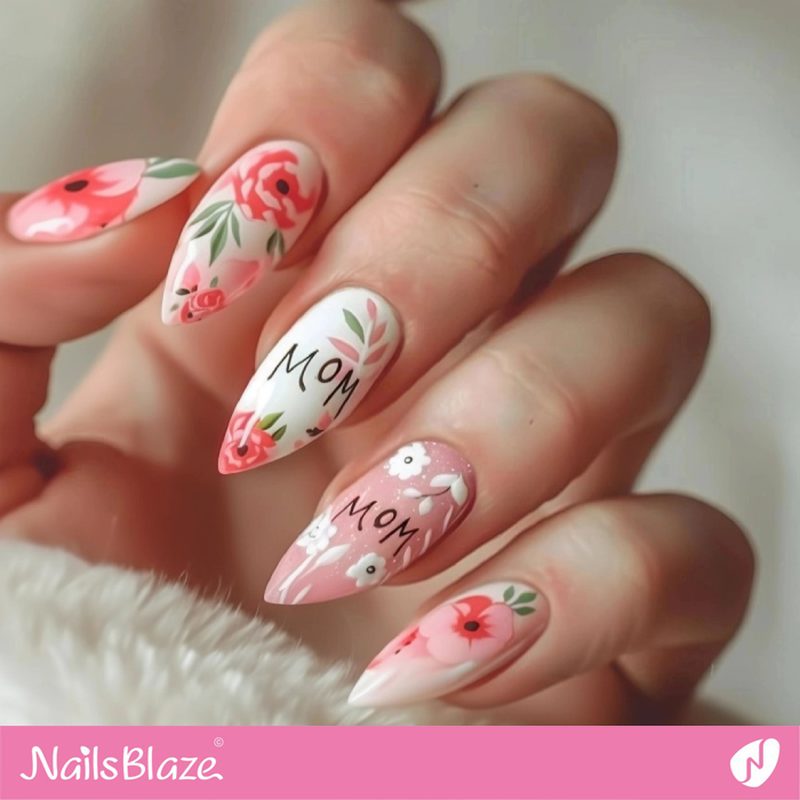 pastel floral nail art with delicate petals