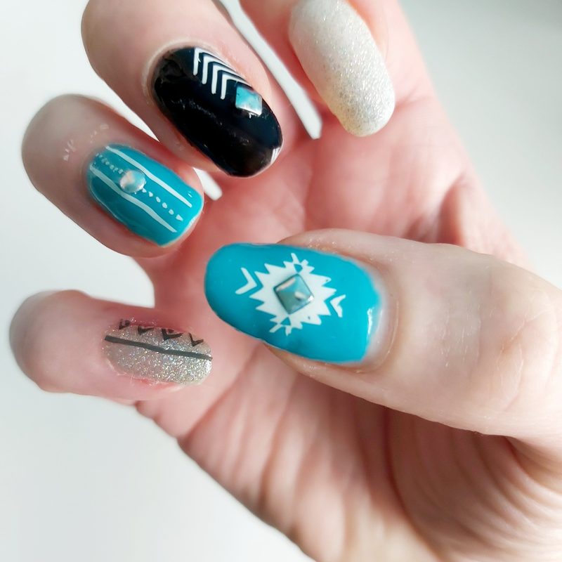 simple boho nail designs