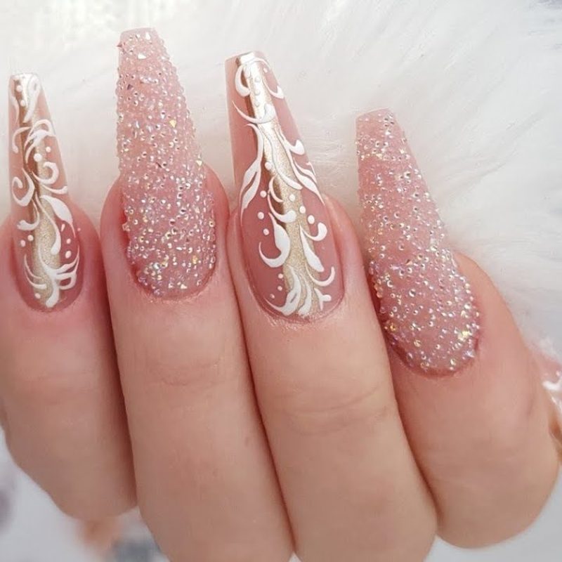 swarovski crystal nail designs