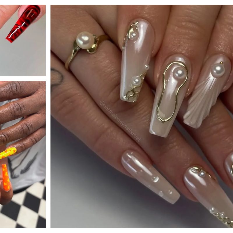 coffin nails designs 2025