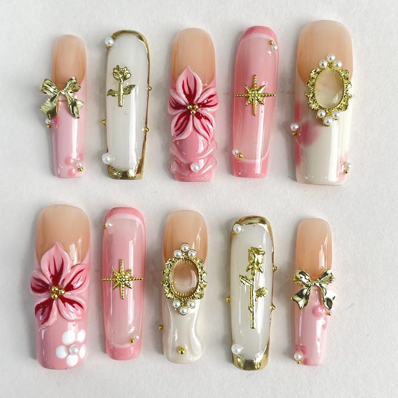 custom design press on nails