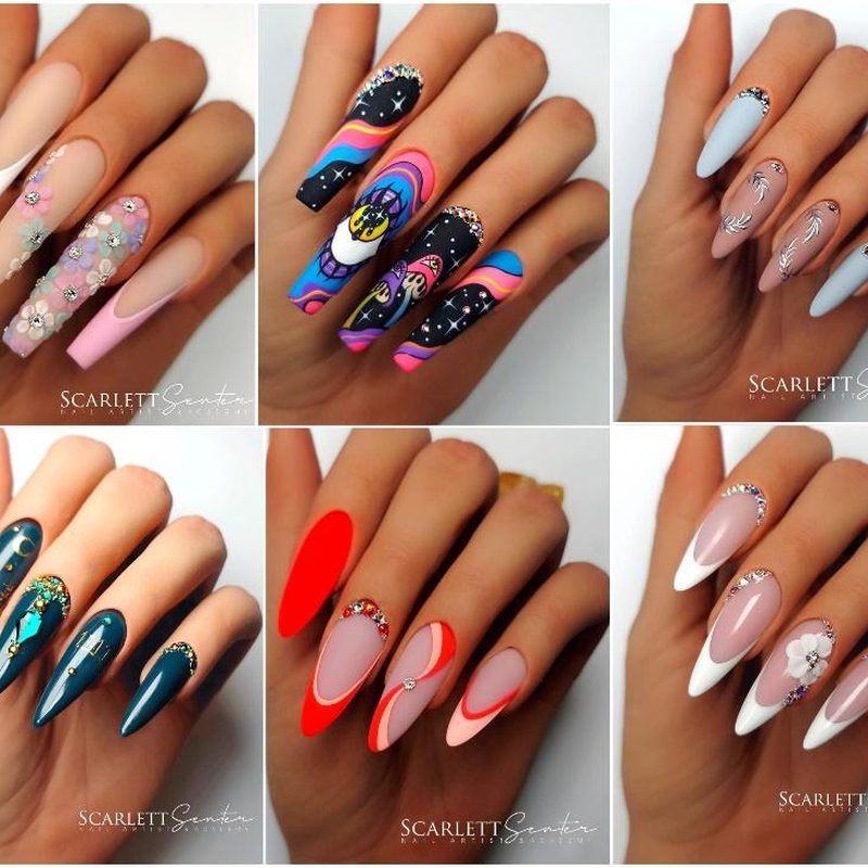hands with nail art charms showing care tips for manicure longevity