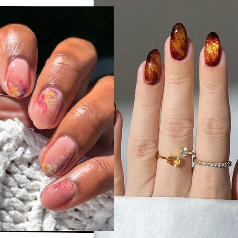 marble nail designs 2025