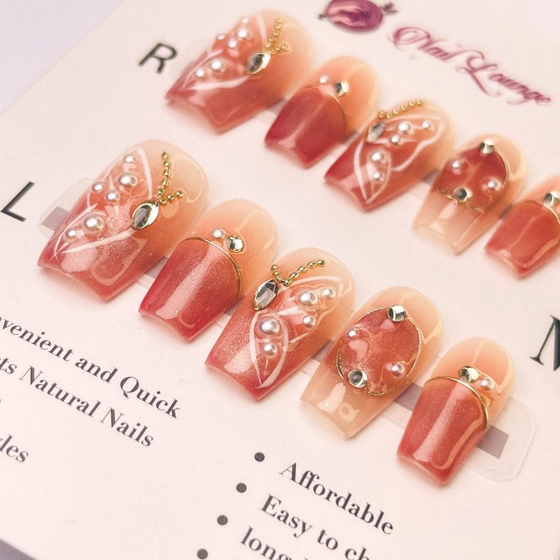 minimalist coffin nails with neutral colors and simple geometric accents