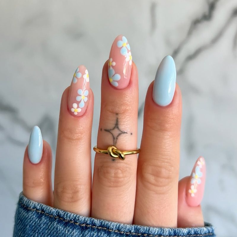 pastel acrylic nail designs