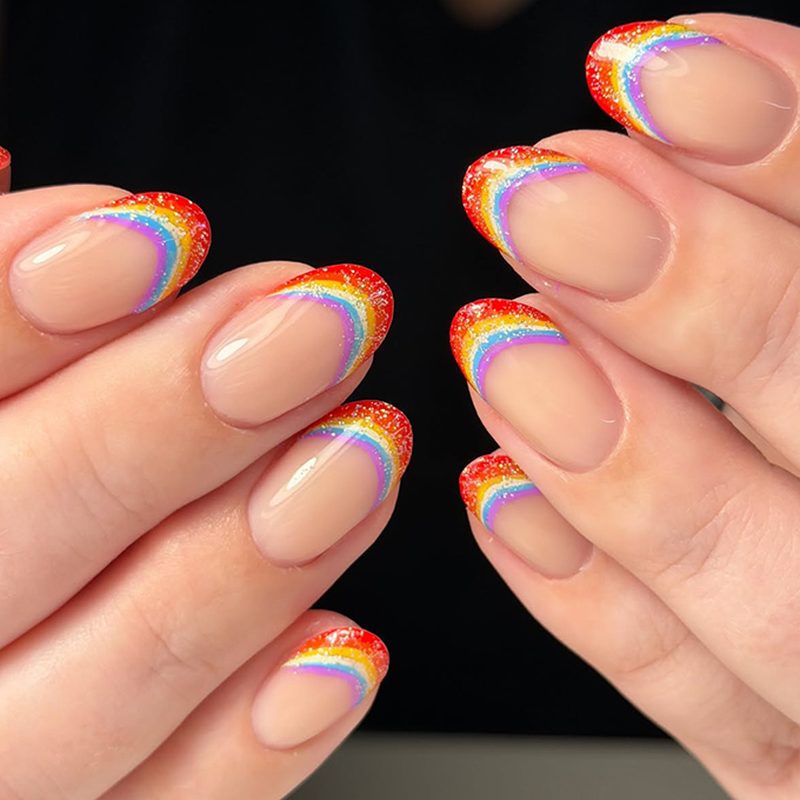 pride month nails design