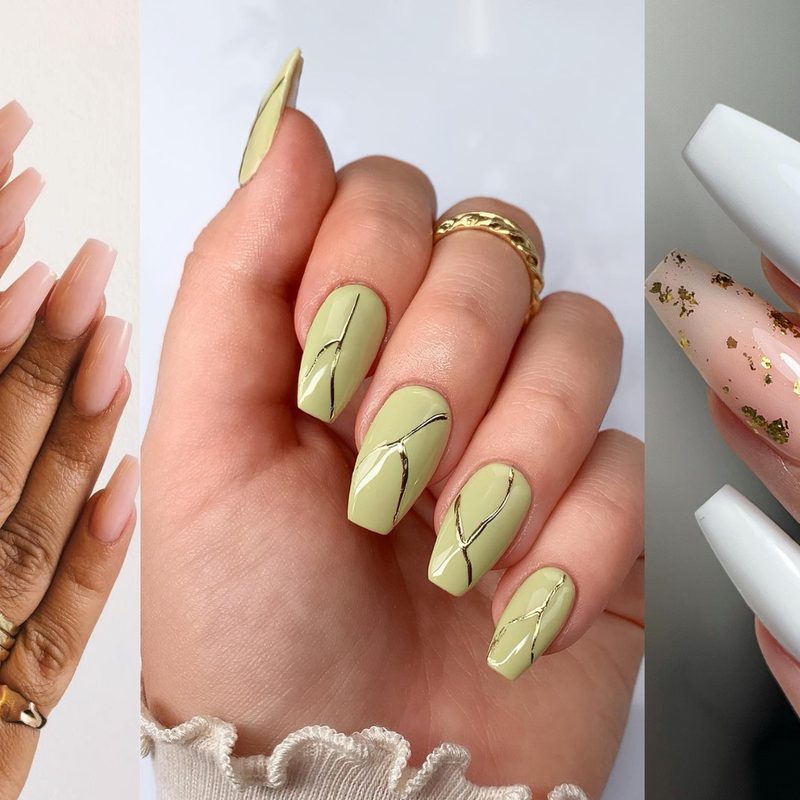 summer coffin nails designs