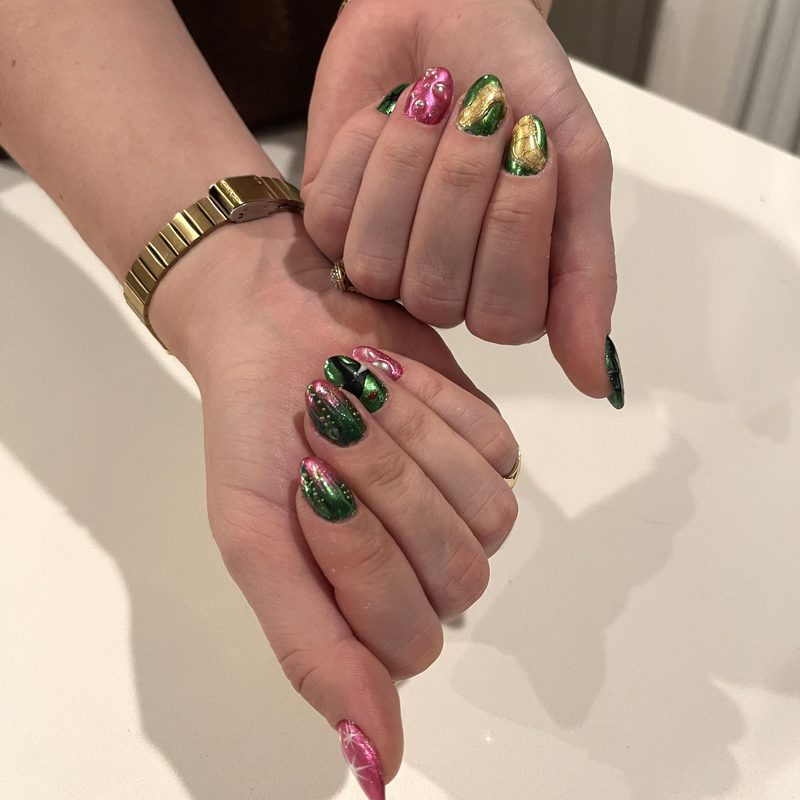 wicked movie nail designs